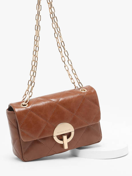 Cross Body Tas M Moon Leder Vanessa bruno Bruin moon 84V40533 ander zicht 2
